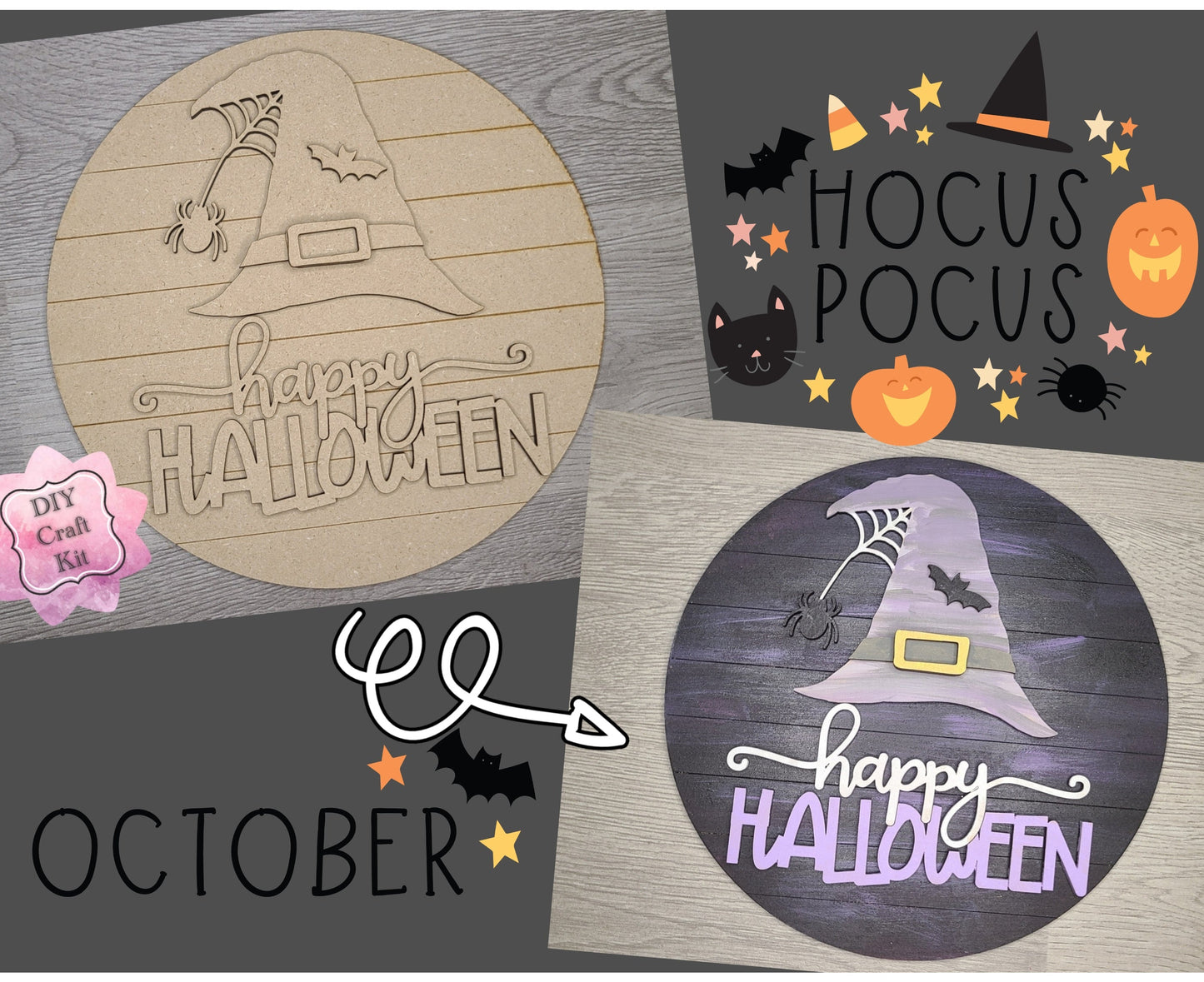 Halloween Witch Sign | #3042
