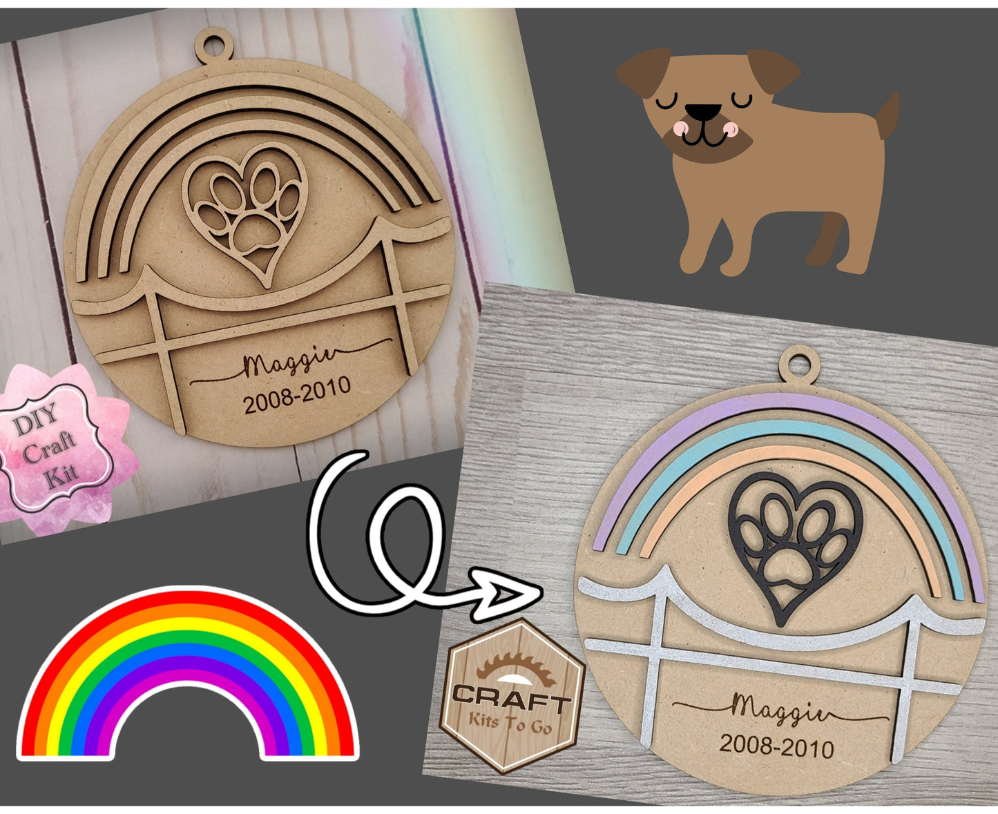 Rainbow Bridge Ornament | #2630
