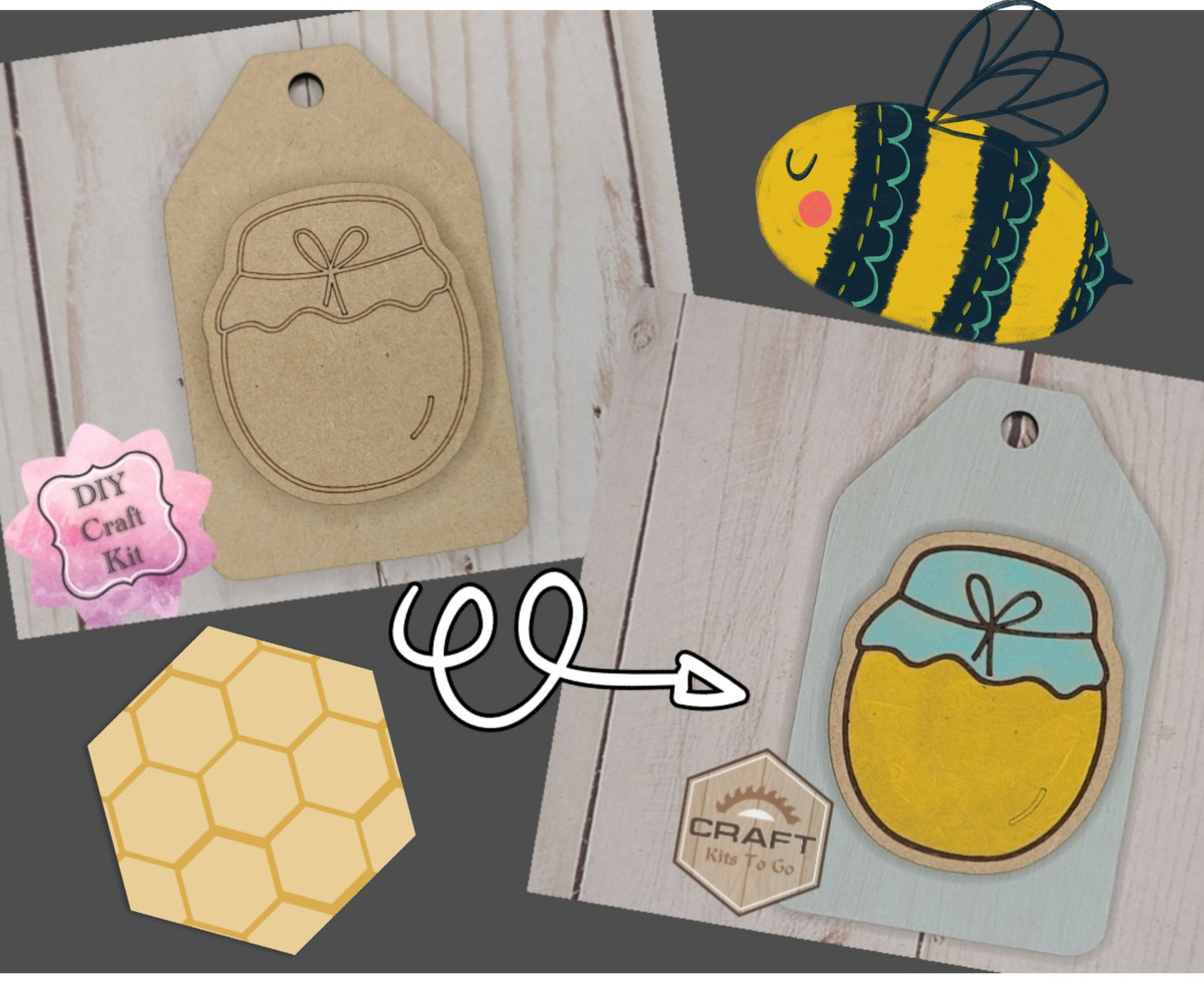 Jar of Honey Tag | #2685