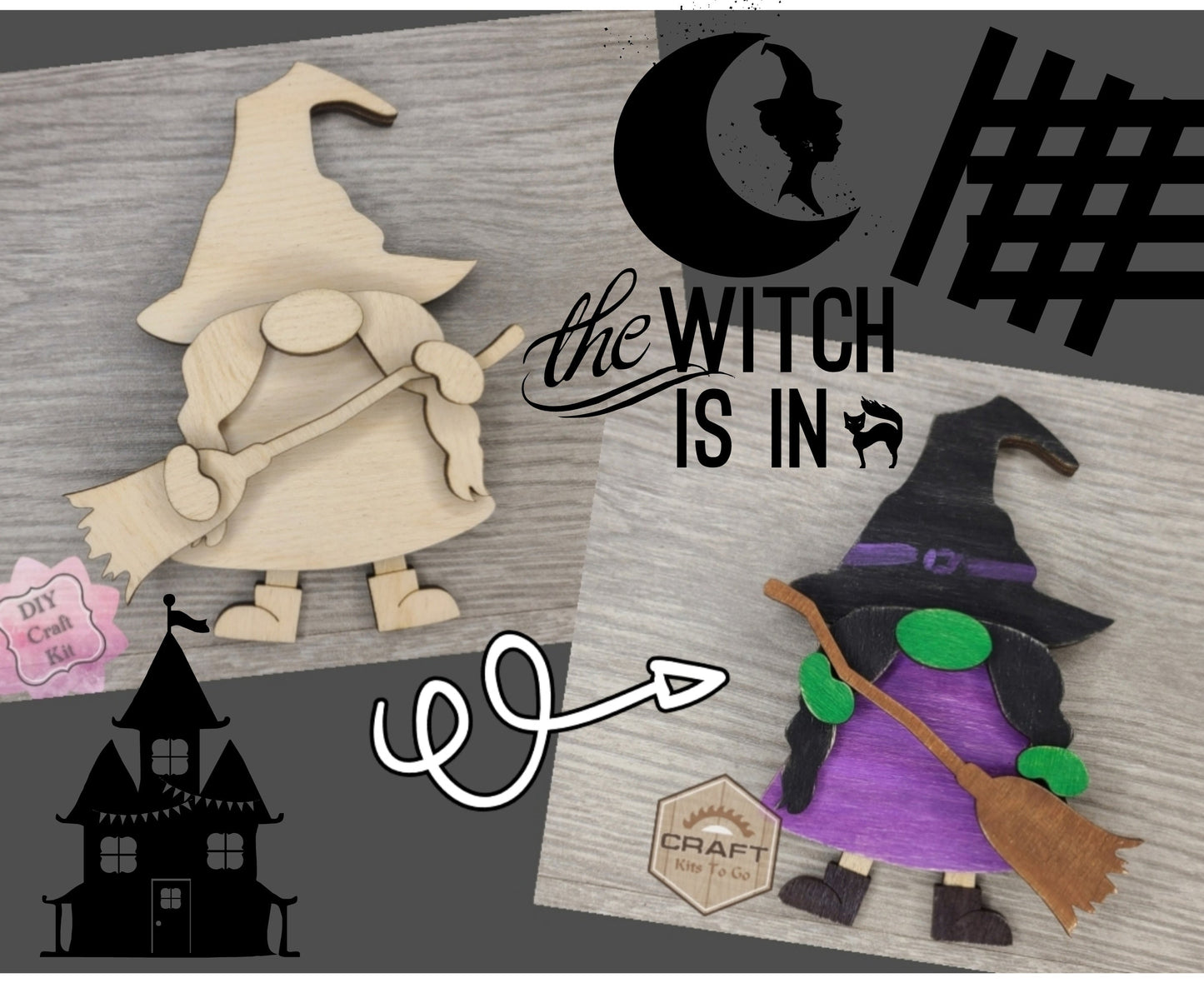 Witch Halloween Gnome | #3343