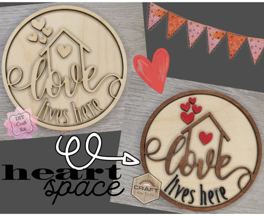 Love Lives Here Sign | #3088
