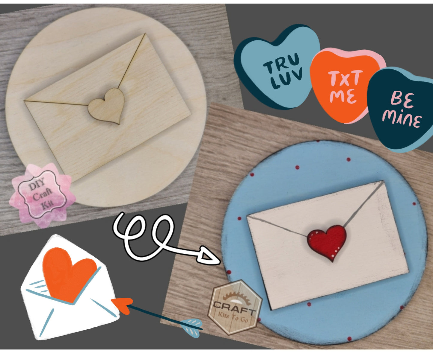 Valentine Love Letter Round | #3637