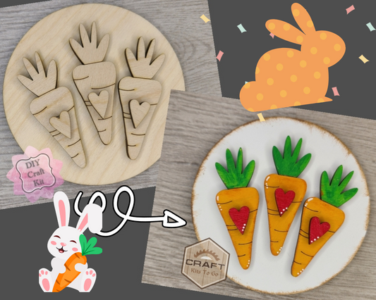 Easter Carrots Round | #3607