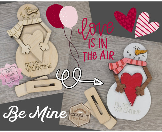 Valentine Snowman Shelf Sitter | #3672