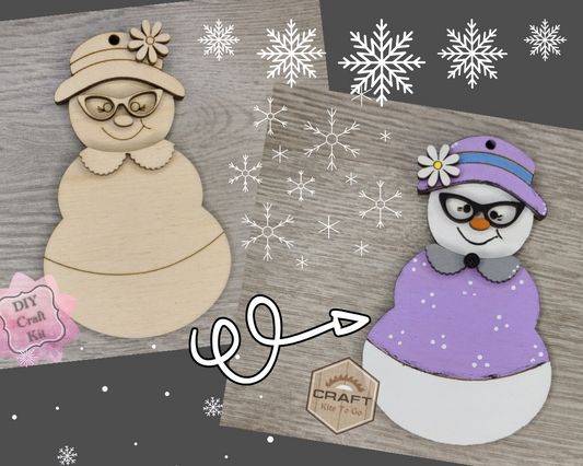 Grandma Snowman Ornament | #3673