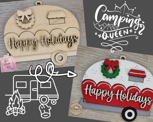 Christmas Camper Ornament | #3681