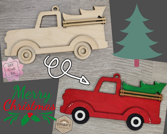 Christmas Truck Ornament | #3677