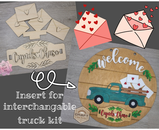 Interchangeable Truck | Valentine's Day Insert | #200004