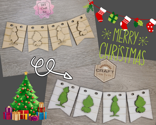 Grinch Bunting | #2830