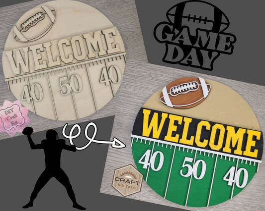 Football Welcome Sign | #2645