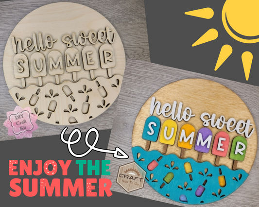 Hello Summer Sign | #3721