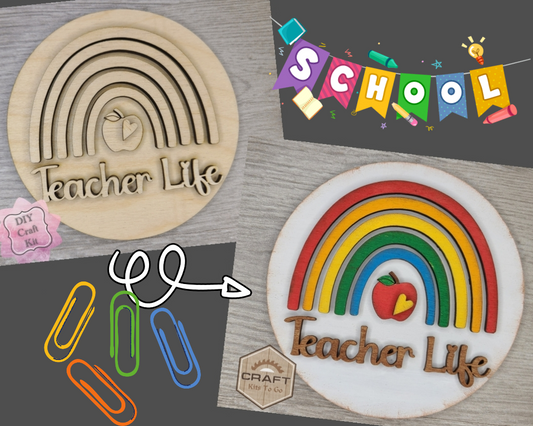 Teacher Life Rainbow | #3710
