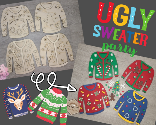 Christmas Ugly Sweater 4pack | #2473