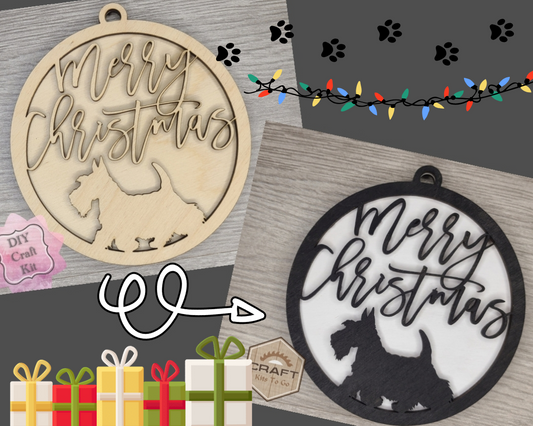 Scottie Dog Ornament | #3430