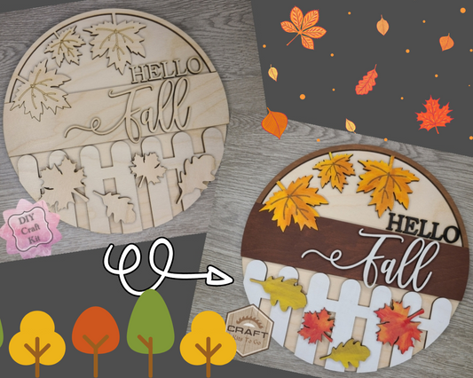 Hello Fall Sign | #3746