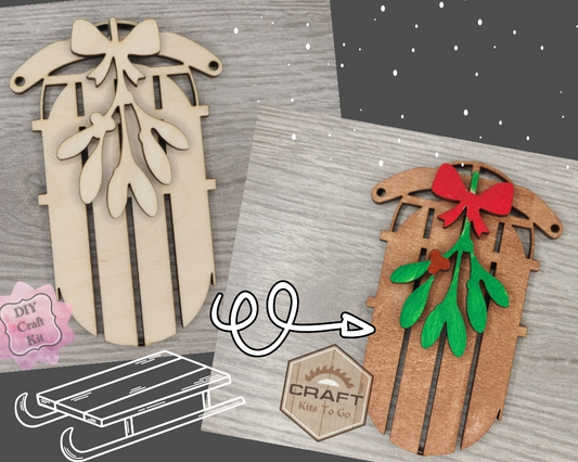 Christmas Sled Ornament | #3819