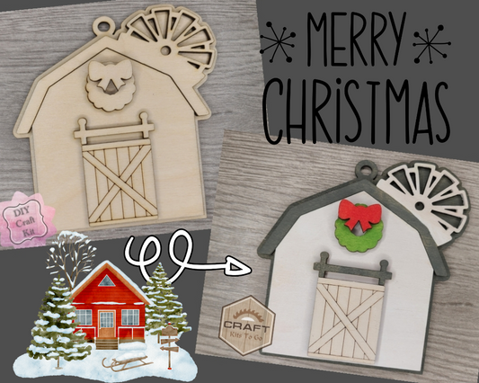 Christmas Barn Ornament | #3820