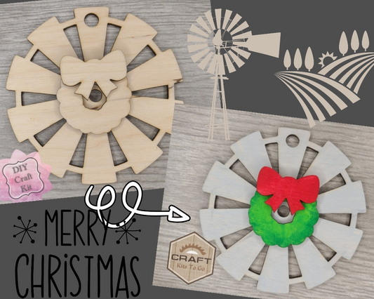 Farm Windmill Ornament | #3821