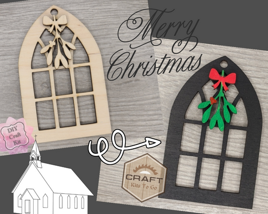Church Window Christmas Ornament | #3822