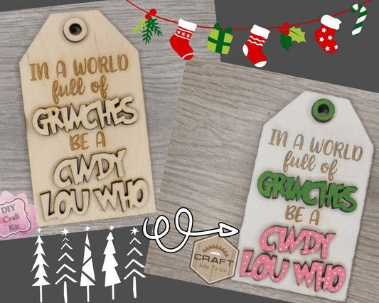 Cindy Lou Grinch Tag | #3816