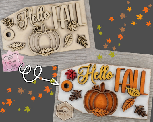 Hello Fall Tag | #3923