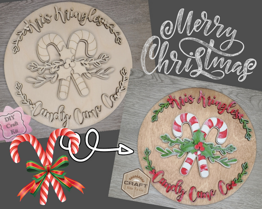 Kris Kringle Candy Cane Sign | #3933