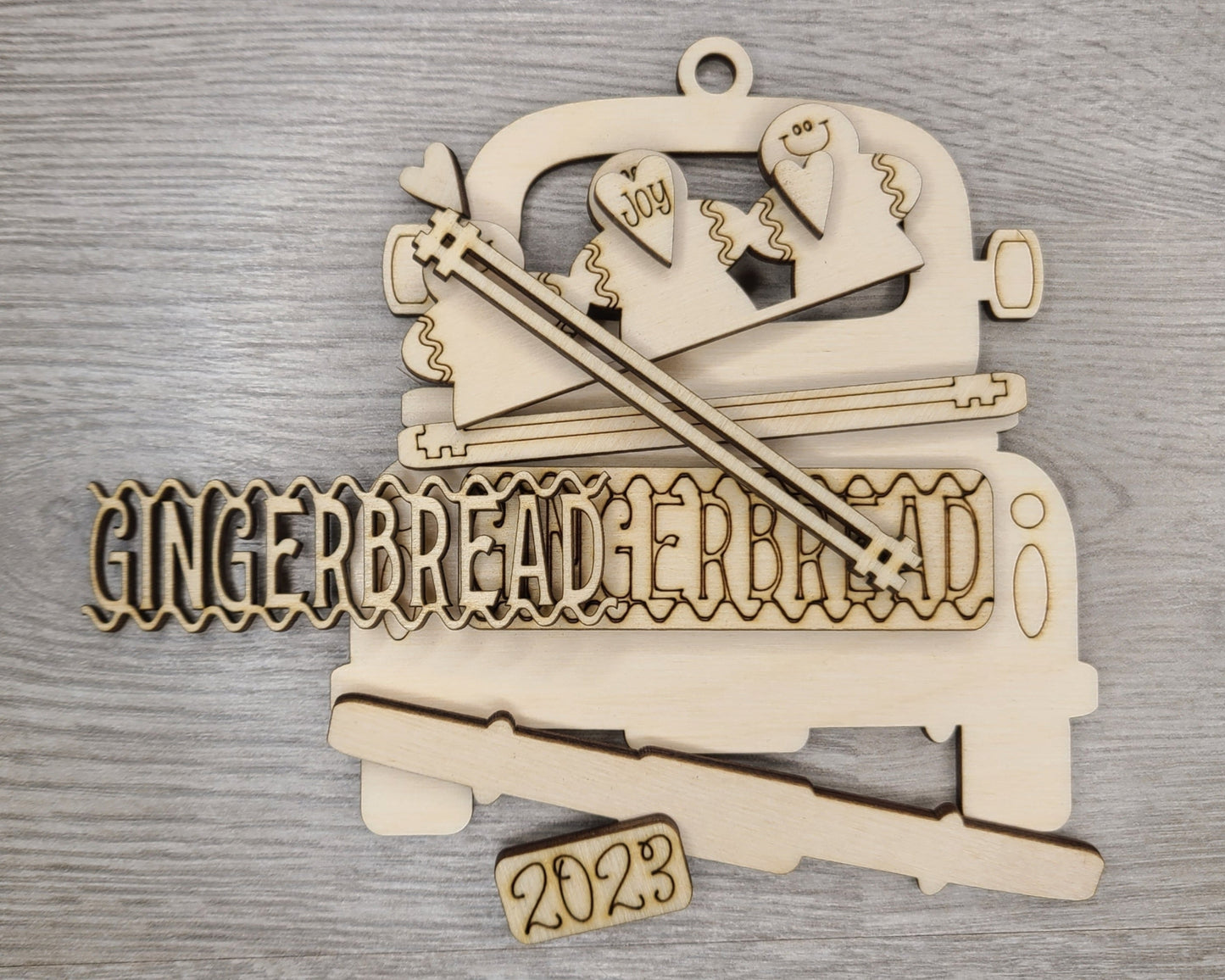 Gingerbread Truck Ornament | #3937