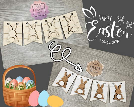 Easter Bunny Bunting | #3995