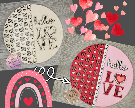 Hello Love Sign | #3970