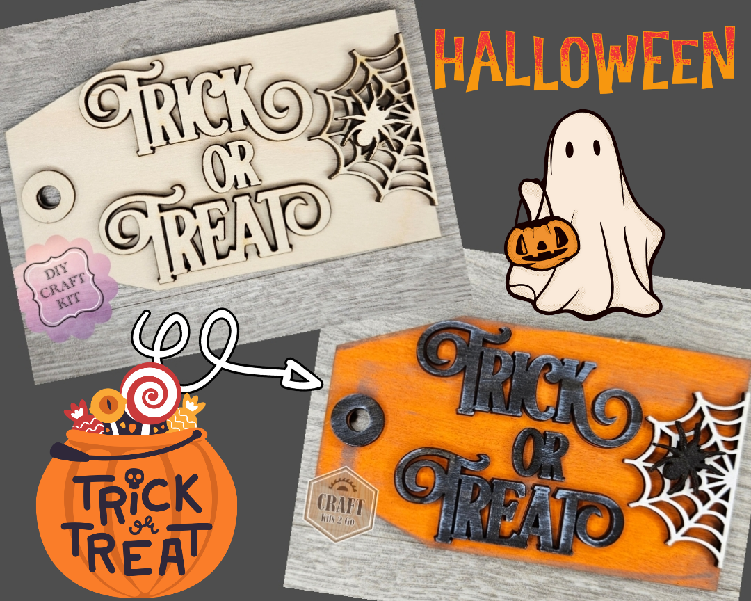 Trick or Treat Halloween Tag | #3924