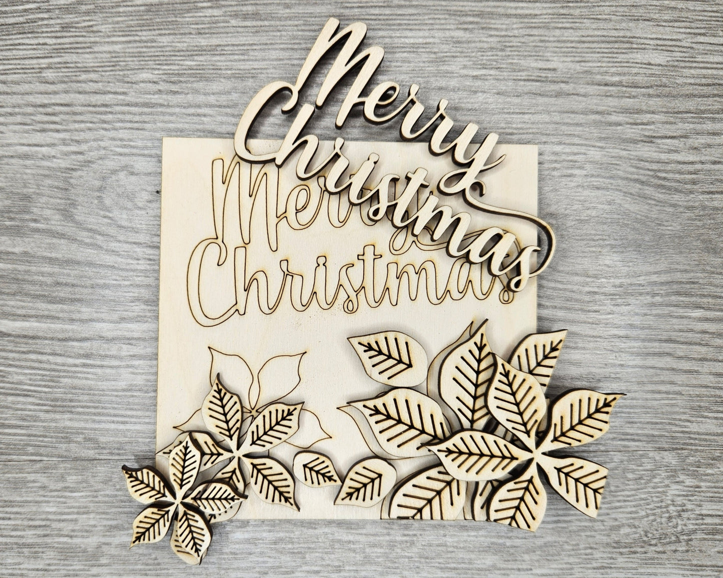 Merry Christmas Poinsettia | #4121