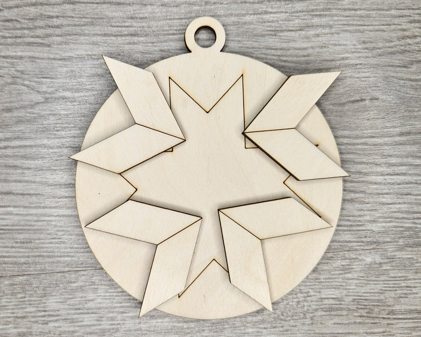 LeMoyne Star Quilt Ornament | #4186
