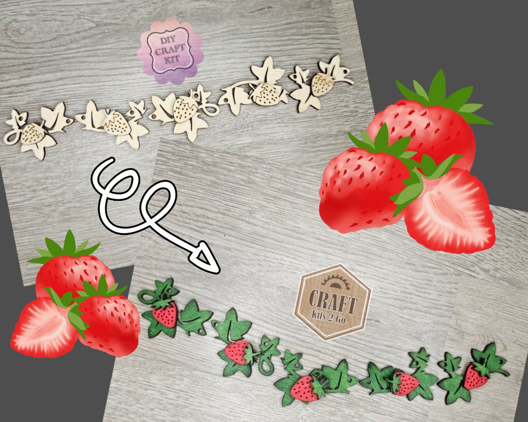 Strawberry Bunting | #2769