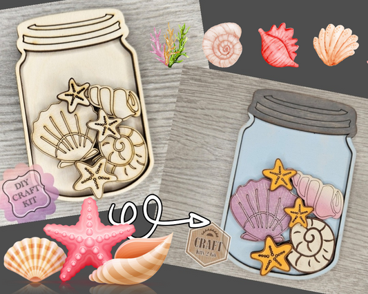 Jar of Sea Shells | #2716