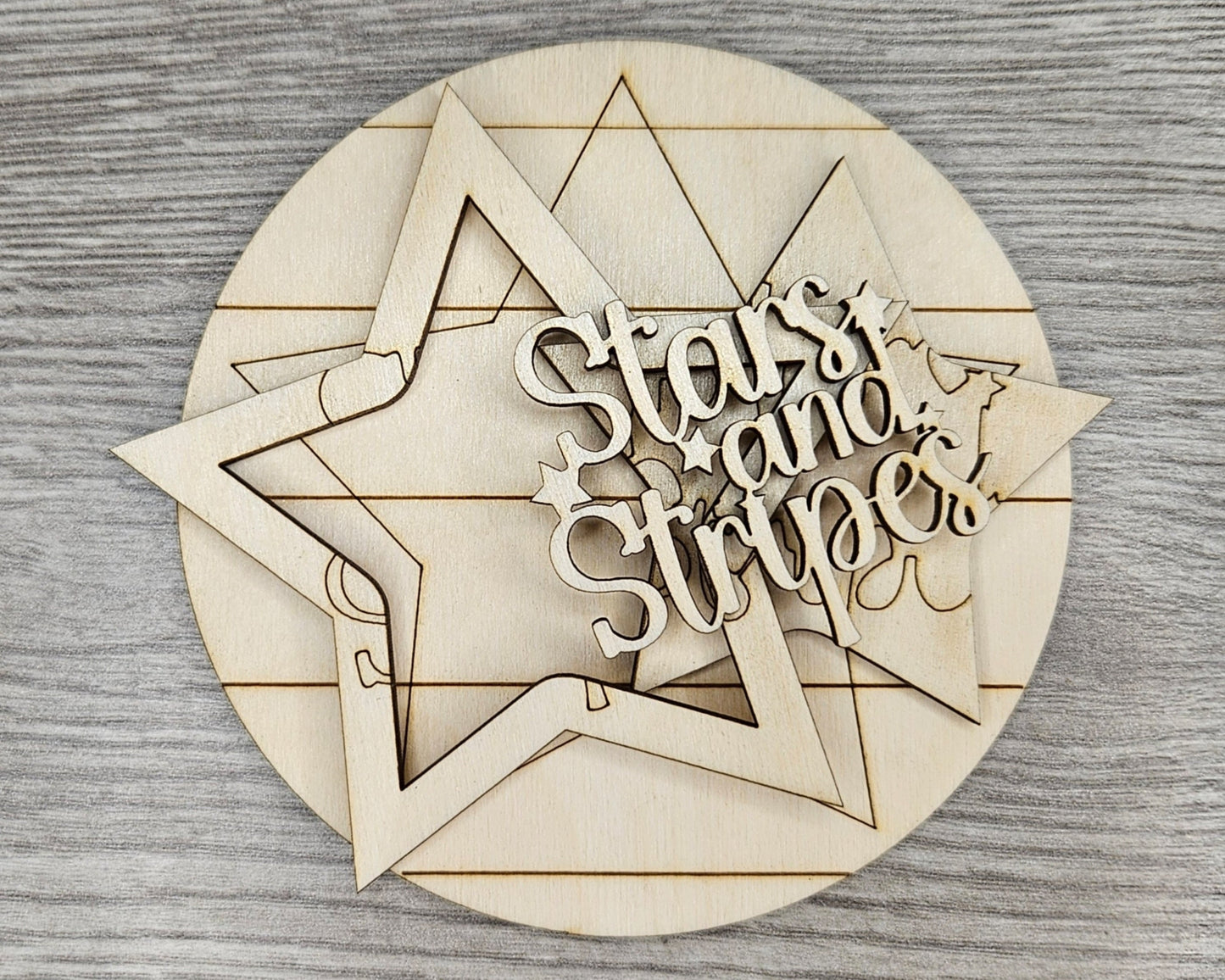 Stars & Strips Star Round | #4234