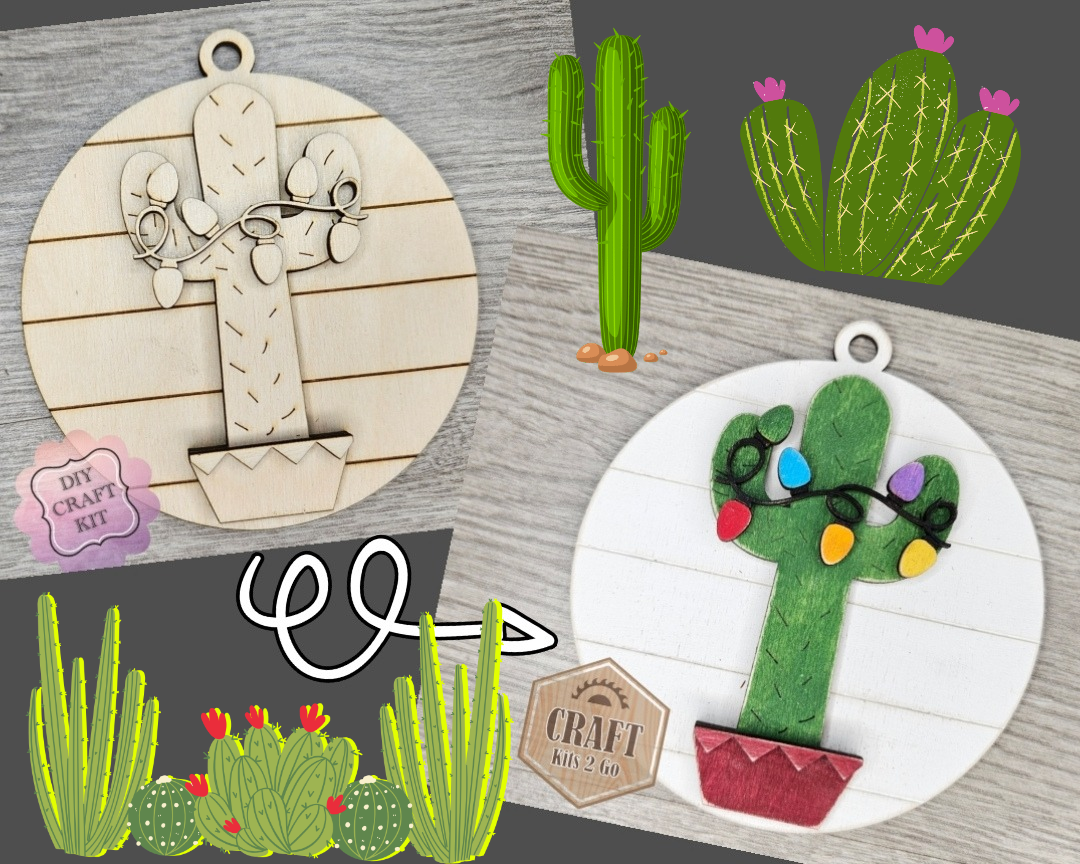 Christmas Cactus Ornament | #3249