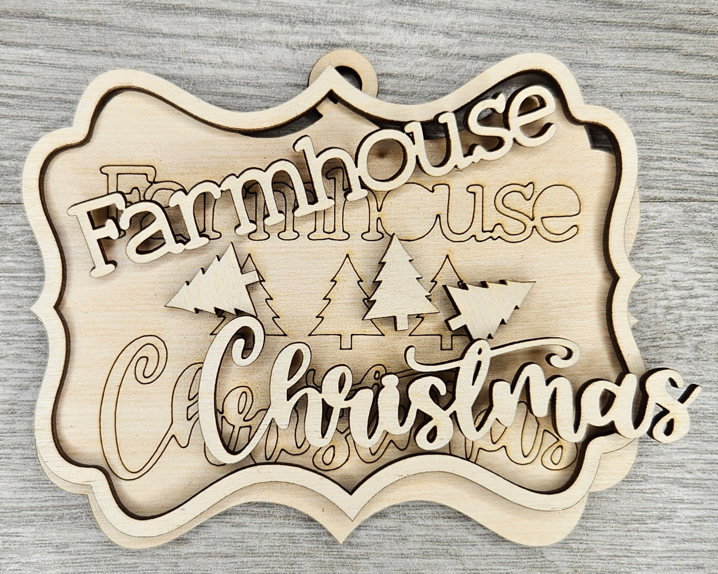 Farmhouse Christmas Ornament | #4257