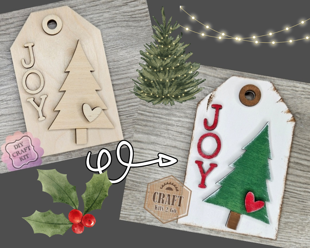 Joy Christmas Tree Tag | #4252