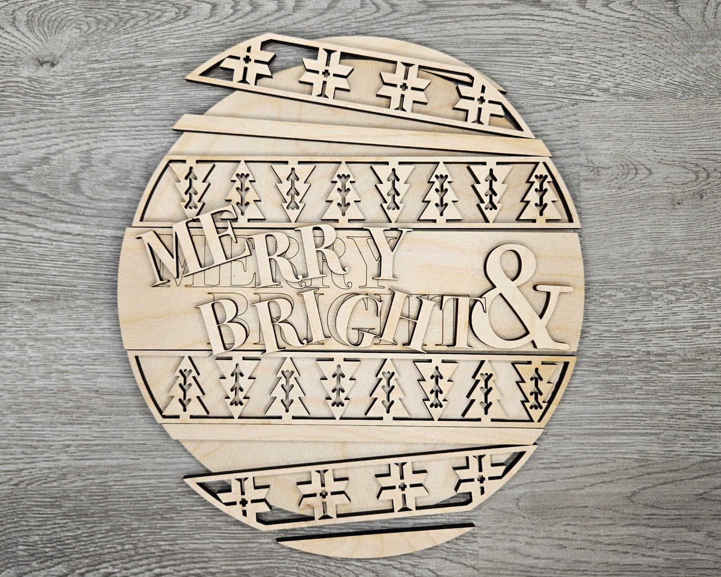 Merry & Bright Sign | #4333