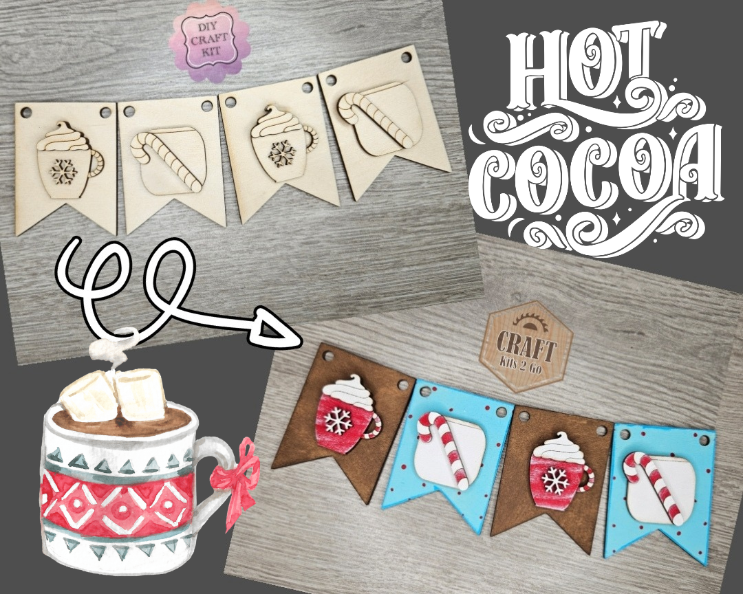 Hot Cocoa Bunting | #4424