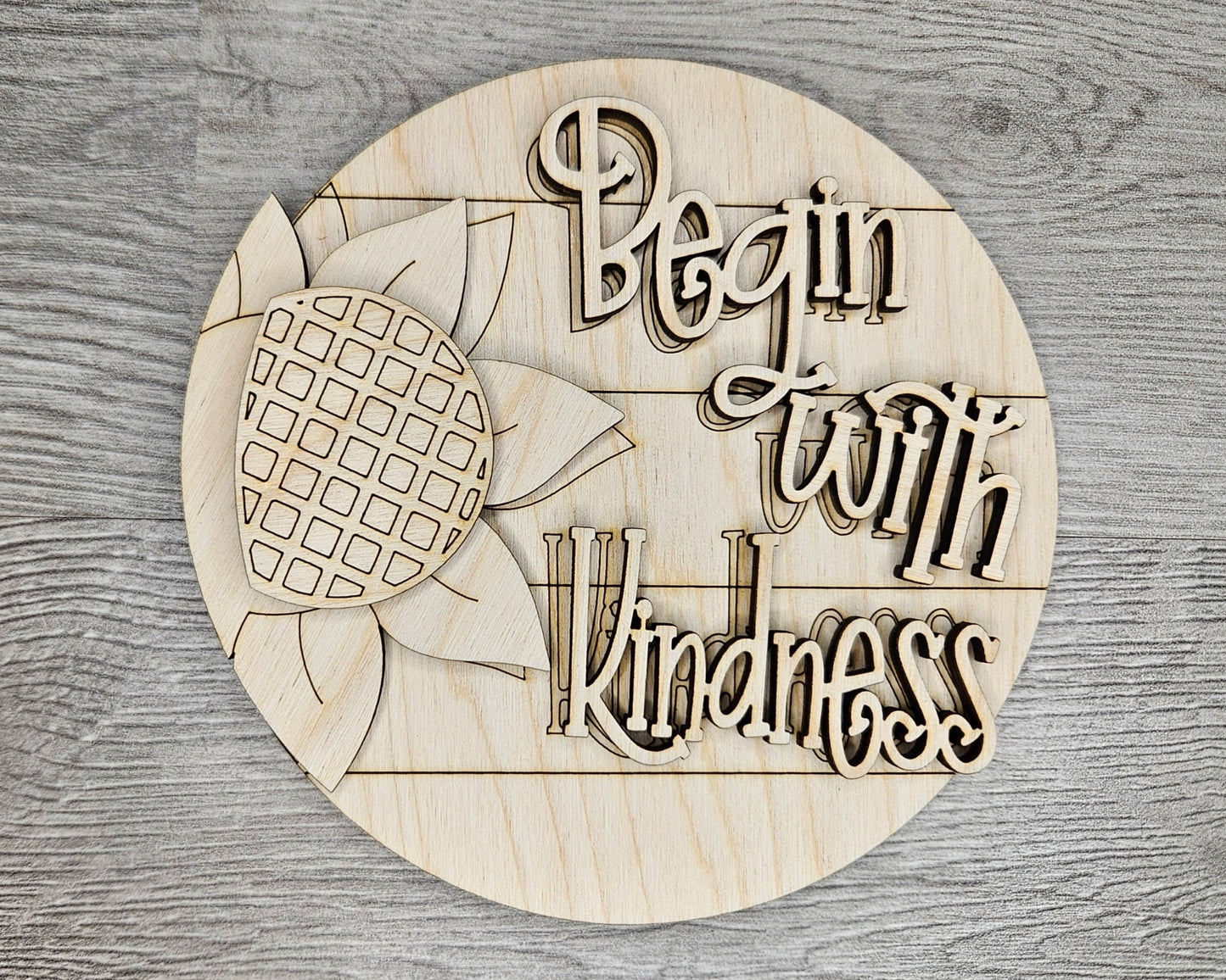 Begin with Kindness | Sunflower | #4576