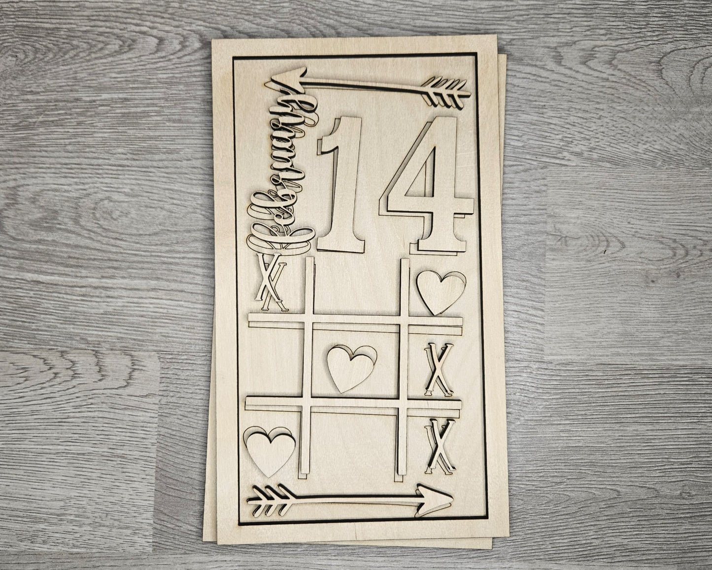 Valentine Tic Tac Toe Sign | #3952