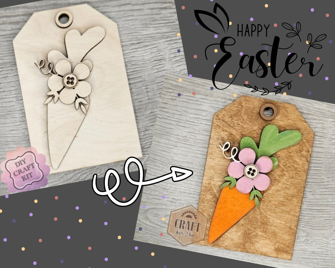 Easter Carrot Tag | #4542