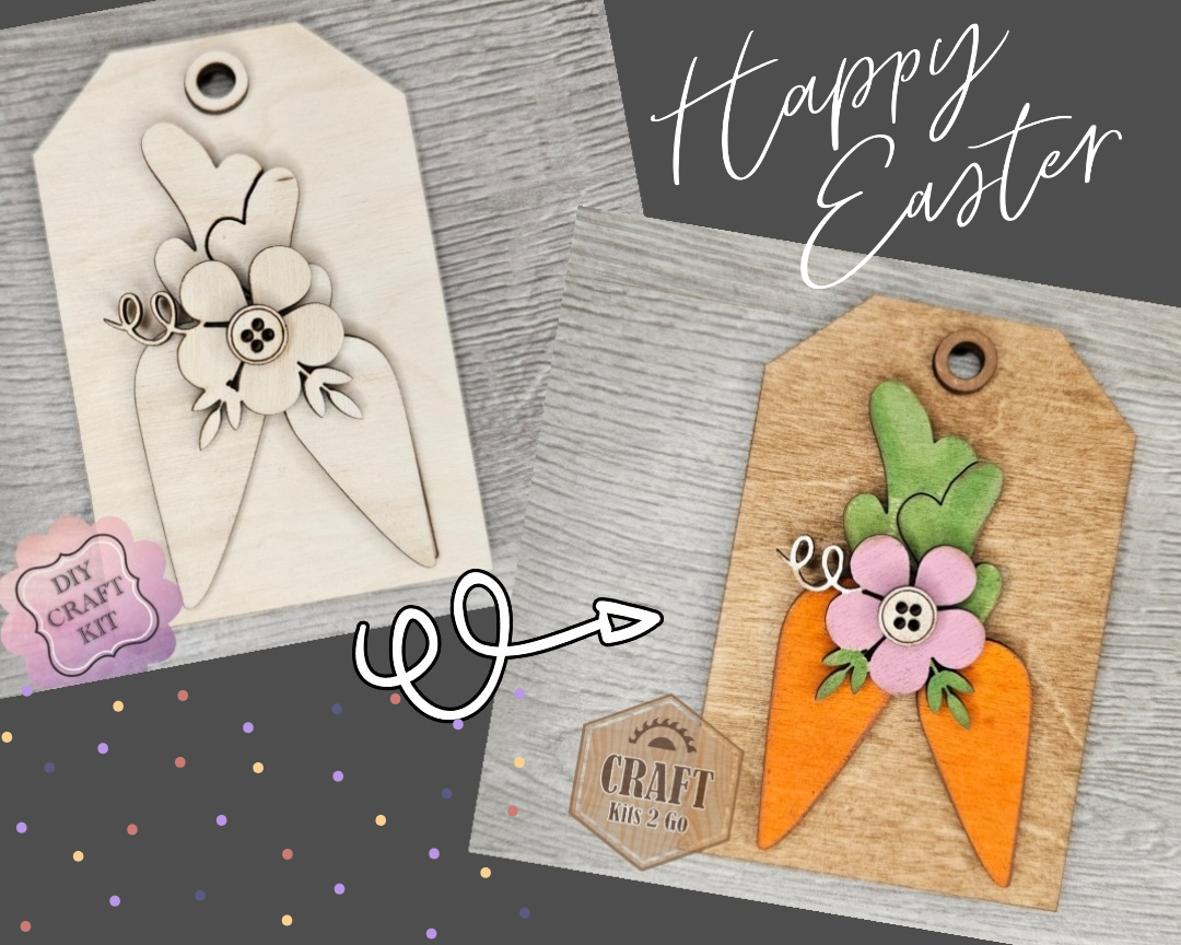 Easter Carrot Tag | #4635