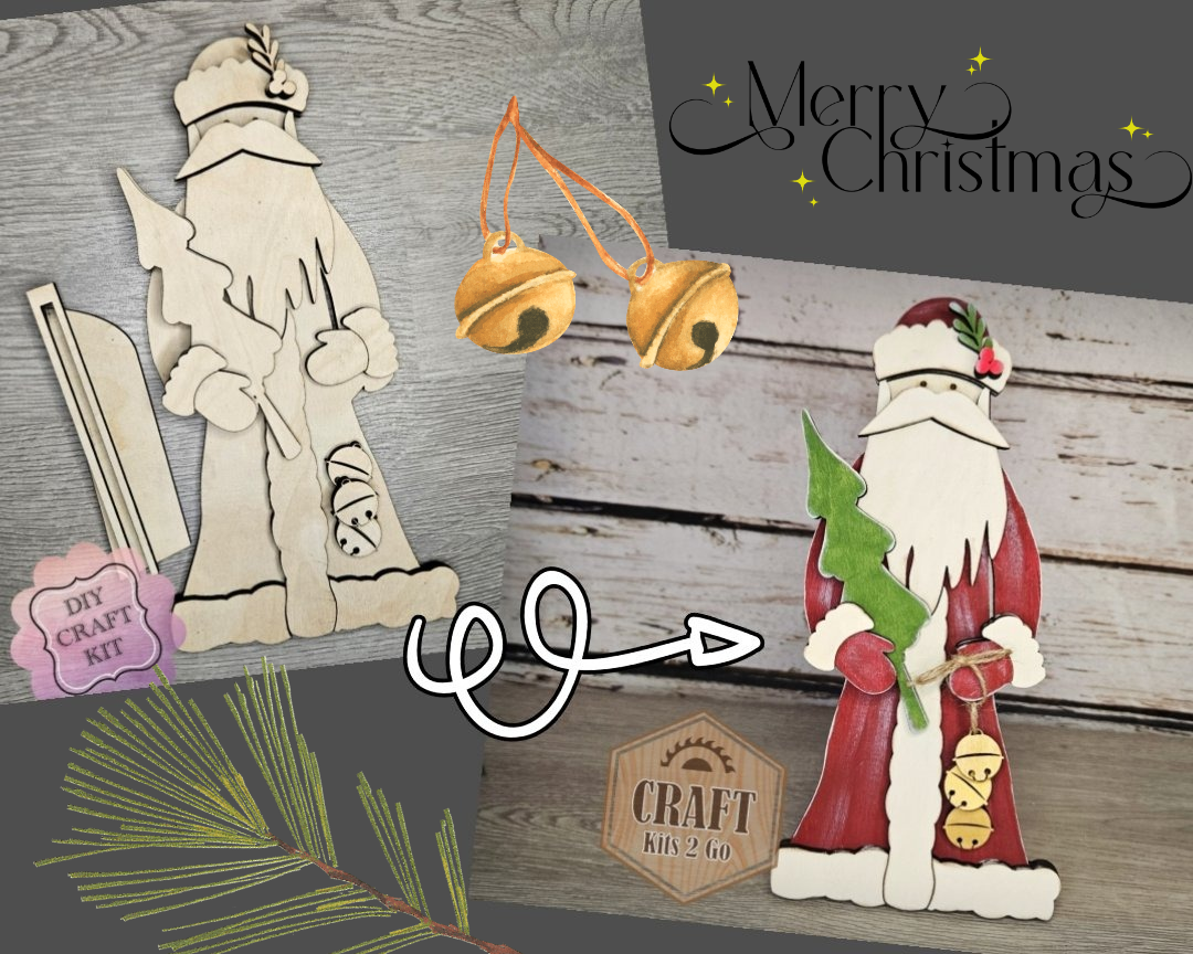 Rustic Old World Santa Shelf Sitter | #4496