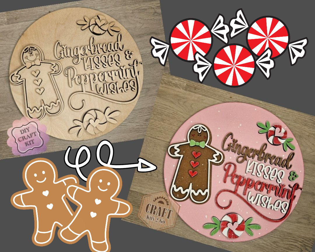 Gingerbread Kisses & Peppermint Wishes | #4454