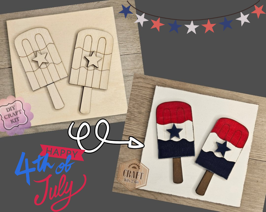 4th of July Popsicles | #2947
