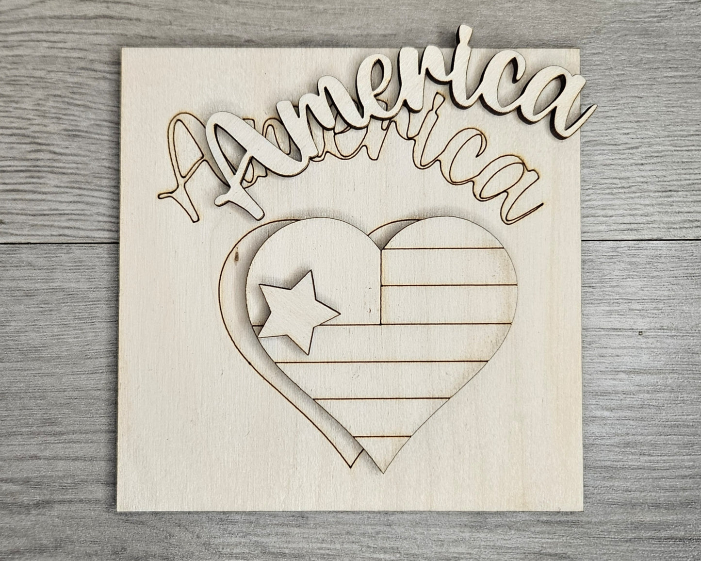 America Heart Flag | #4901