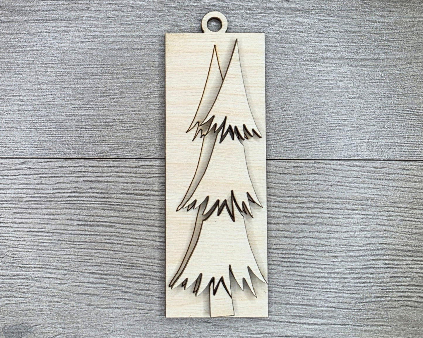 Rustic Christmas Tree Ornament | #2578