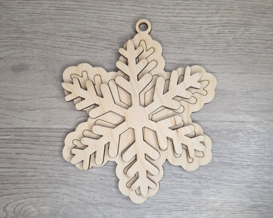 Gingerbread Snowflake Icing Ornament | #5364
